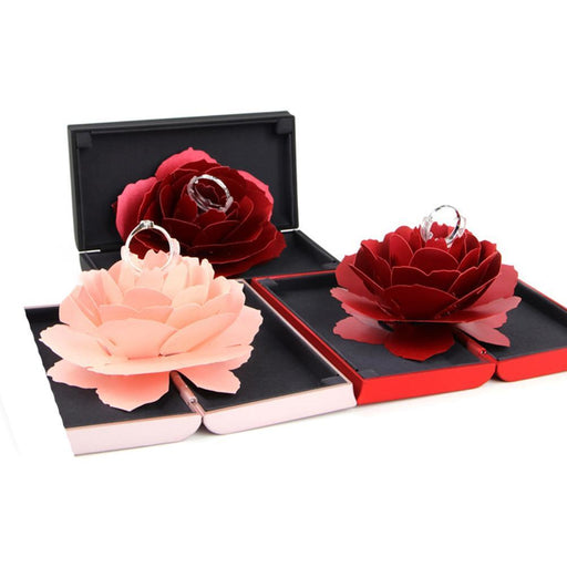 Pop-up Rose Ring Box