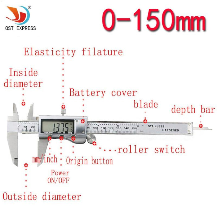 Digital Caliper Micrometer Electronic Vernier Caliper