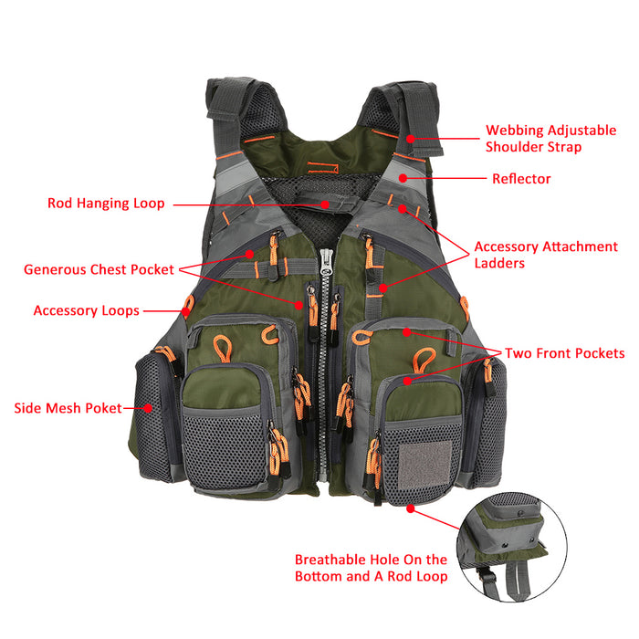 Outdoor Sport Fishing Life Vest