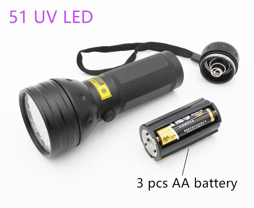 51 LED Black Light UV Flashlight