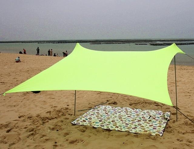 Beach SunShade Tent With Sandbag Anchors & Two Poles