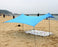 Beach SunShade Tent With Sandbag Anchors & Two Poles