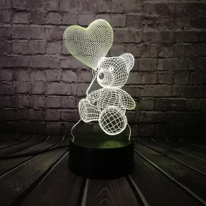 3D Love Bear Lamp