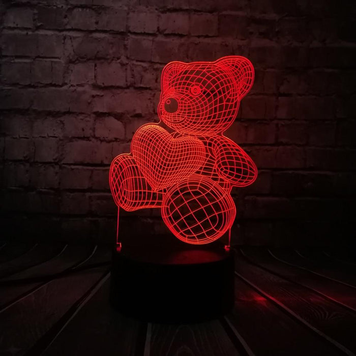 3D Love Bear Lamp