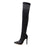 Eilyken Fashion Runway Crystal Stretch Fabric Sock Boots