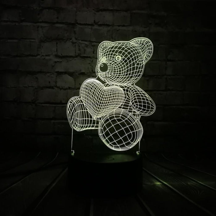 3D Love Bear Lamp