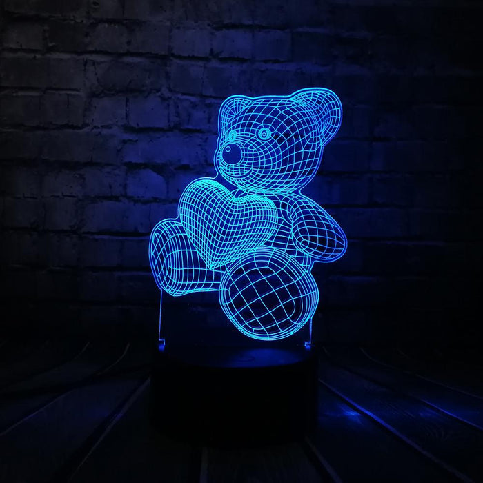 3D Love Bear Lamp