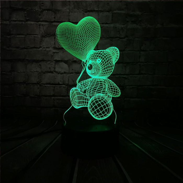 3D Love Bear Lamp