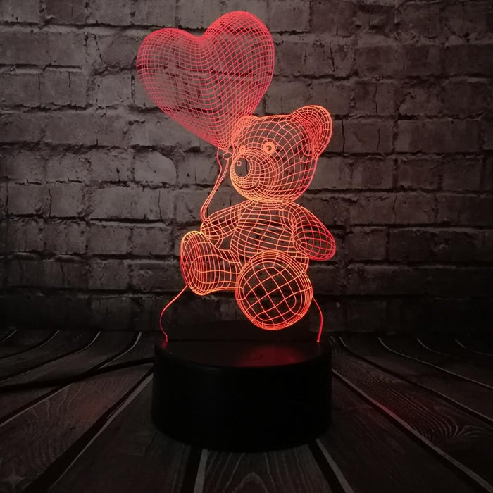 3D Love Bear Lamp