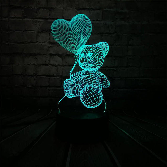 3D Love Bear Lamp