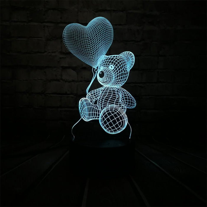 3D Love Bear Lamp