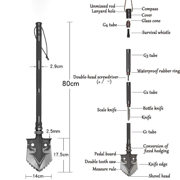 ALMIGHTY EAGLE survival Multifunctional Shovel