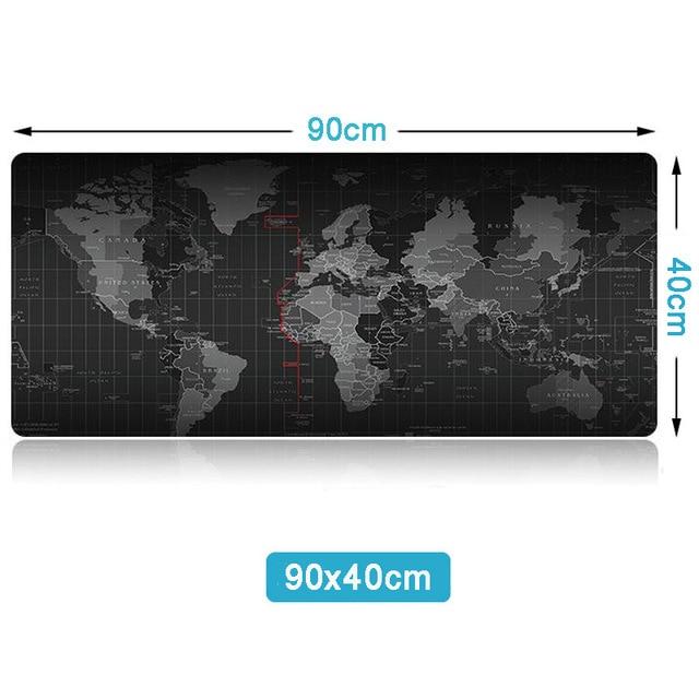 Jumbo World Map Mouse Pad