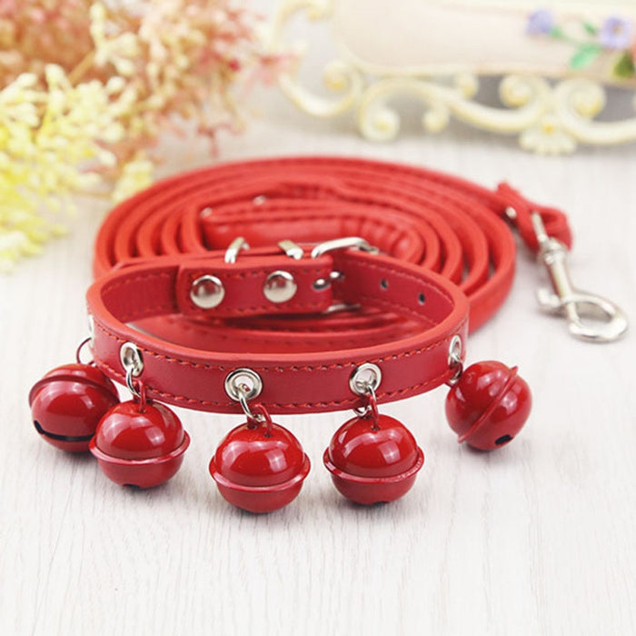 PU Pet Collar with Bell