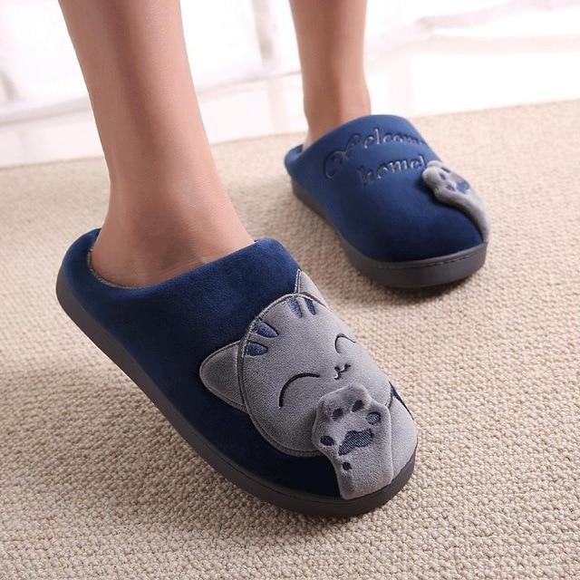 Women's Home Slippers Cartoon Cat