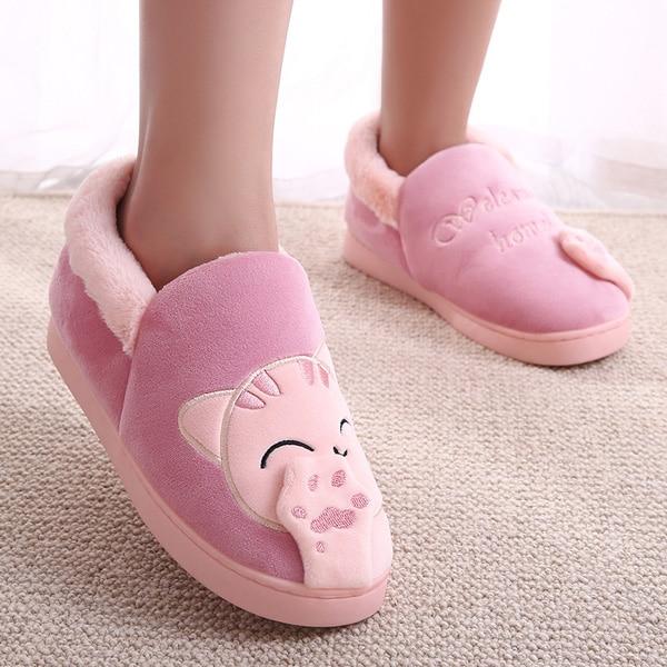 Women's Home Slippers Cartoon Cat