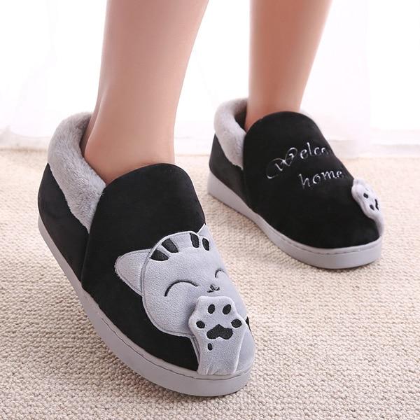 Women's Home Slippers Cartoon Cat