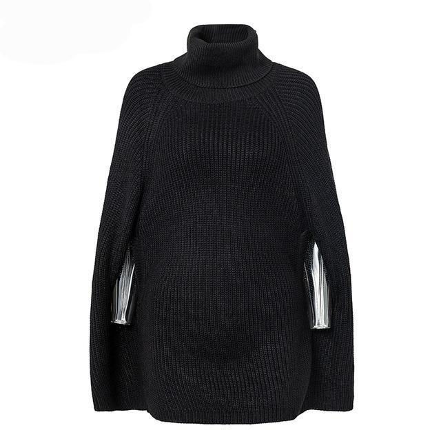 Women's Turtleneck Cloak Sweater