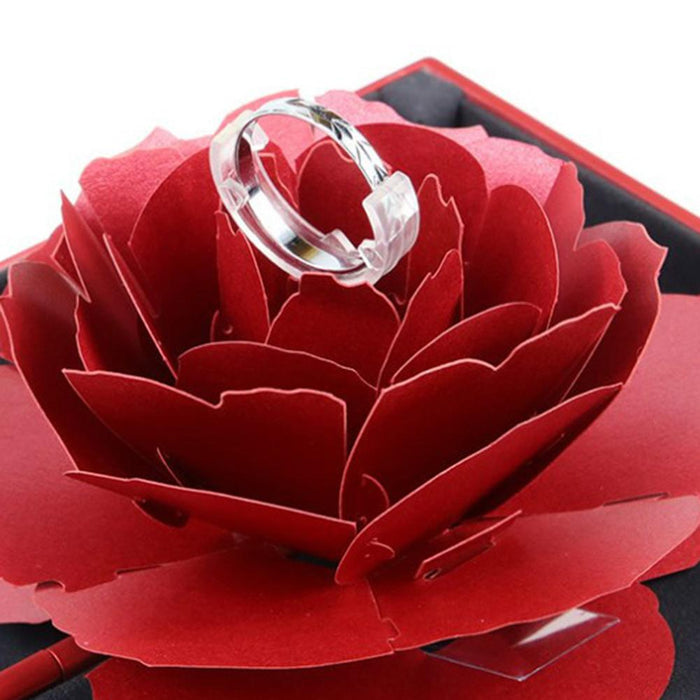 Pop-up Rose Ring Box