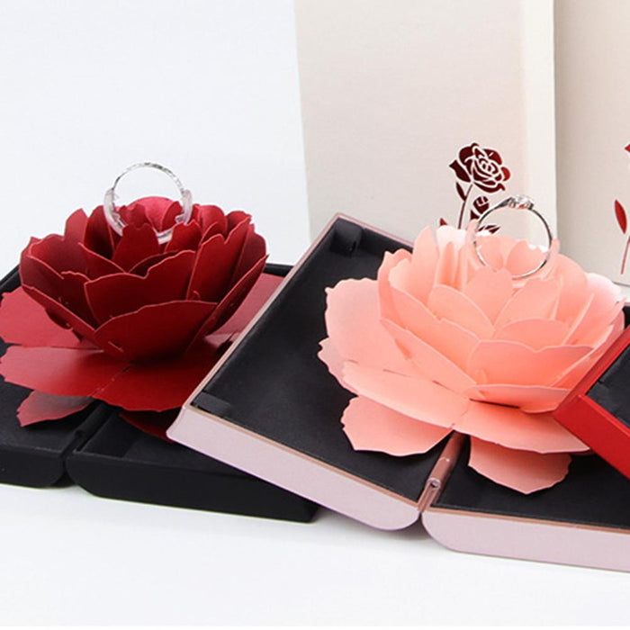 Pop-up Rose Ring Box